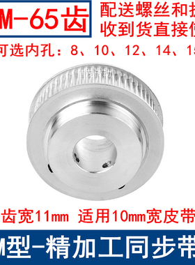 S3M65齿同步带轮齿宽11带台阶BF 内孔8 10 12 14 15同步轮S3M现货