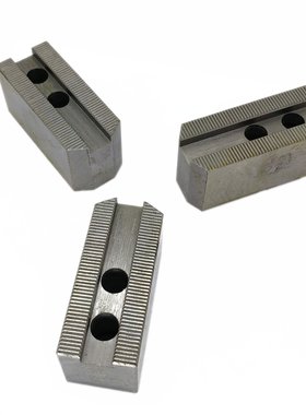 液压卡盘软爪车床油压 生爪 加高三爪卡爪 6寸 8寸10寸12090 60