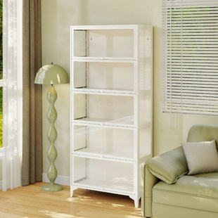 手办展示柜带灯玻璃门痛柜泡泡玛特透明展示架家用盲盒陈列柜铁皮