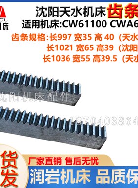 沈阳天水机床CW61100 CWA6185原厂床身齿条L997 L1021 L1036牙条