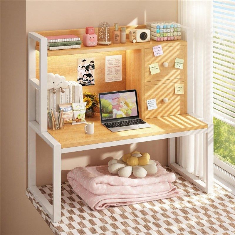 矮桌子书桌书架一体榻榻米边几茶几小木桌化妆台2025新款化妆桌,农用物资,苗木固定器/支撑器,淘宝优惠券,粉丝福利购,淘宝优惠卷
