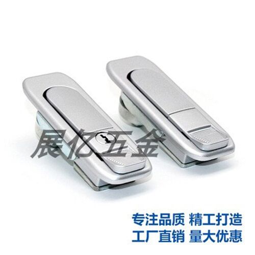 MS738 工业机械配电箱柜门平面锁网络电柜门按钮弹跳转动锁