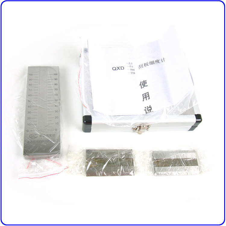 不锈钢刮板细度计 细度板GB/T1724-89 QXD刮板 0-25um 50um 100um