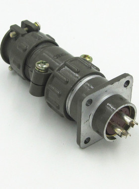 对接式 四芯 航空插头插座 圆形连接器 4芯 P20K6Q直径20MM