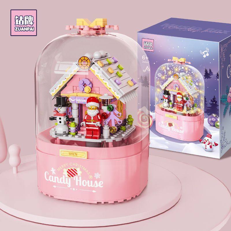 圣诞节DIY糖果屋拼装模型
