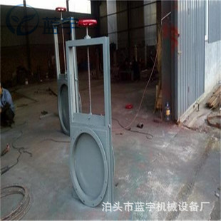 不锈钢手动插板阀圆口不锈钢手动插板阀水渠挡板门气动闸阀400型