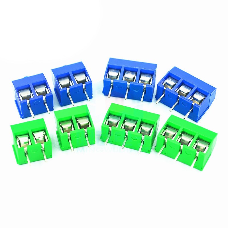 5.08 蓝/绿色 KF301 接线端子【2/3/4位】 接线柱 2P/3P/4P可选