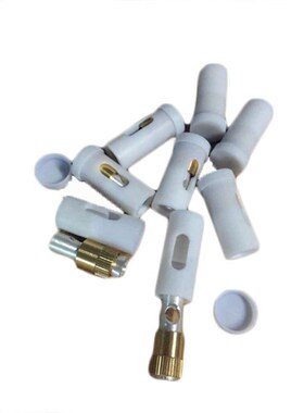 YAG激光灯管夹头5毫米氙灯电极夹头镀银灯夹头激光焊电极