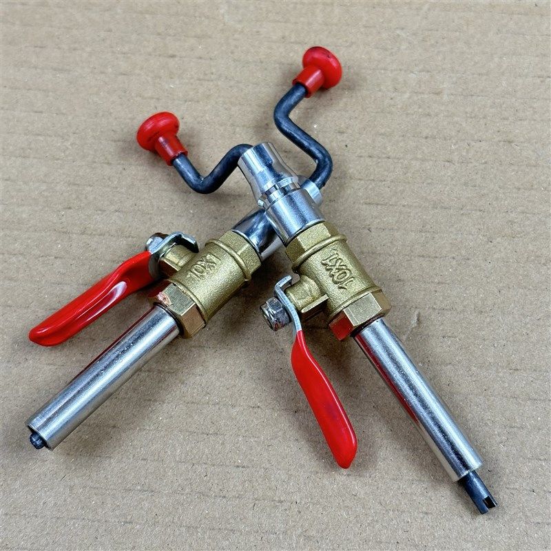 便携式补胎快速短充气杆修补汽货车外真空胎直充加打气拆卸气门芯