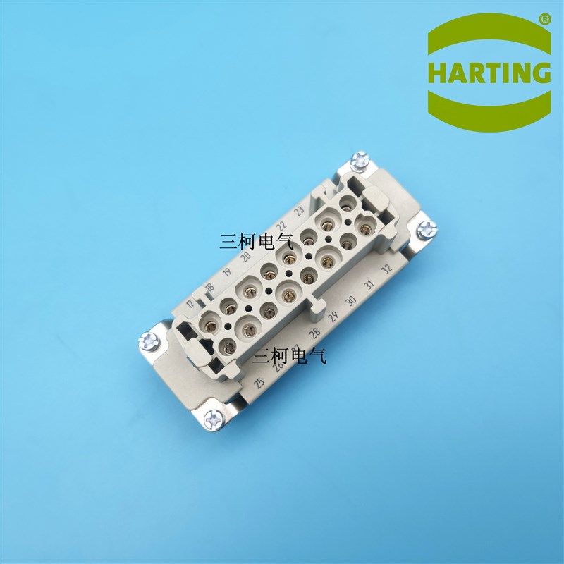 HARTING哈丁 09330162711 16针16芯母芯航空插头重载连接器17-32