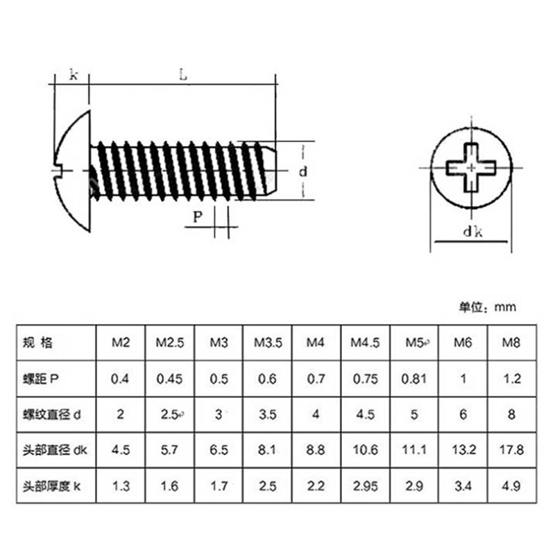 镀镍TB十字大扁头平尾自攻螺丝螺钉黑色m4 M3.5 M3*5x6x8x10x12mm