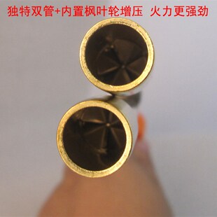 纯铜双管喷火枪3p5p空调铜管铝管焊接户外烧烤烘焙气焊枪瓦斯喷枪