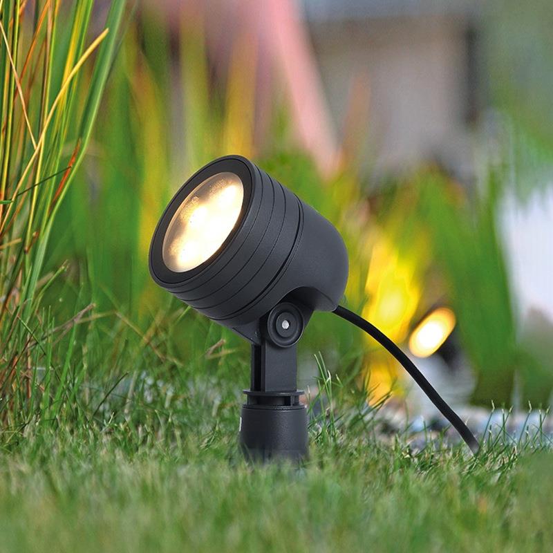 户外投光灯射树灯防水景观庭院射灯设计师园林草坪照树插地灯