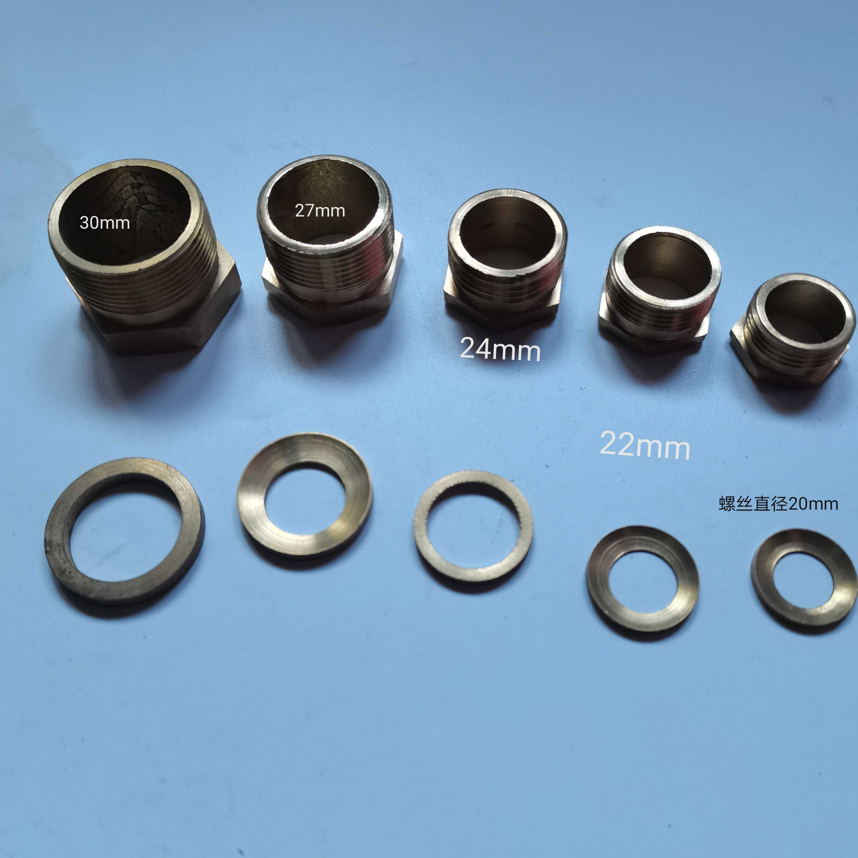 单相水泵线专用胶珠护套铜螺丝 单相水泵配件 M20水泵铜螺丝加厚