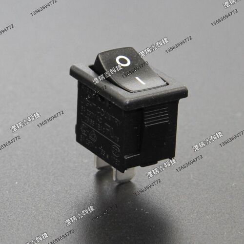 RA台湾亮群单路小船形开关2脚翘板R9乒乓开关6A250V不带灯13*19
