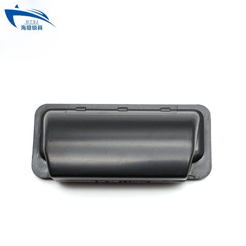 DMK025嵌入式塑料拉手工厂工业箱门机械设备门防隐形暗装把手黑色