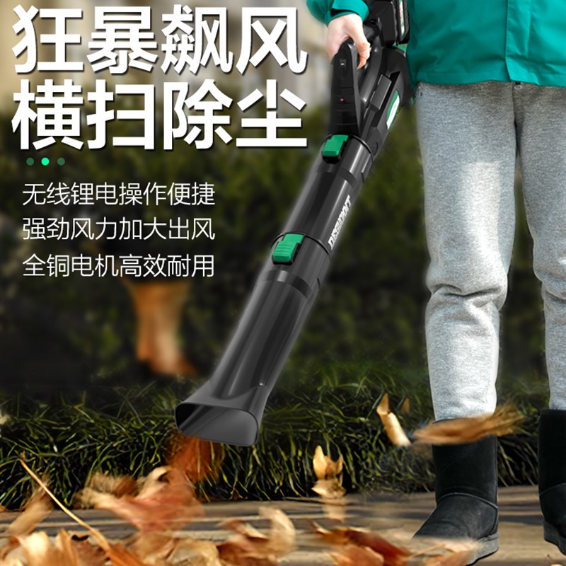 吹风机大功率工业用吹雪除尘器充电式清灰工业鼓风机可调速锂电池