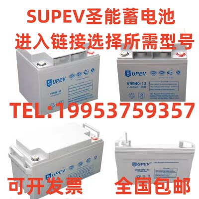SUPEV圣能蓄电池VRB38-12/12V38AH17AH24AH65AH100AH120AH直流屏