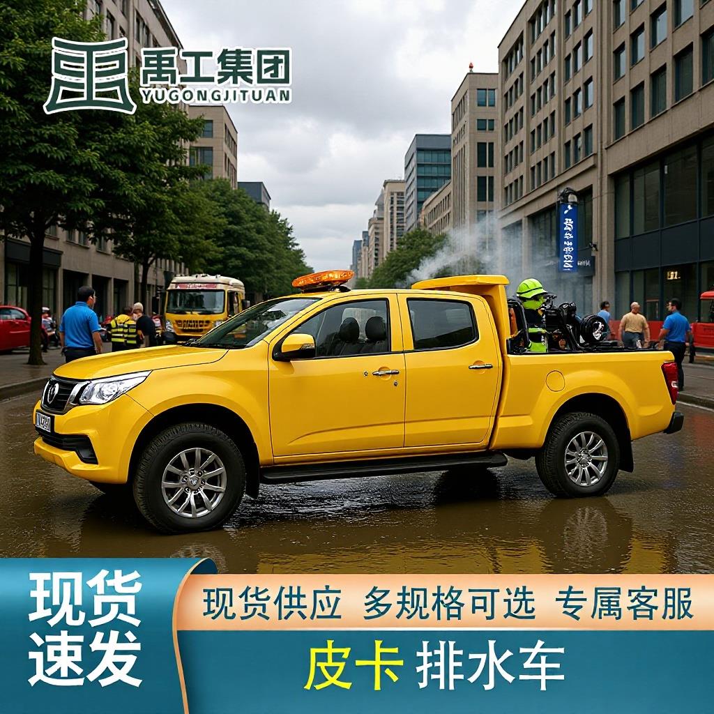 工程救援皮卡防汛车多功能救险车应急排水防汛城市农业抗旱大流量