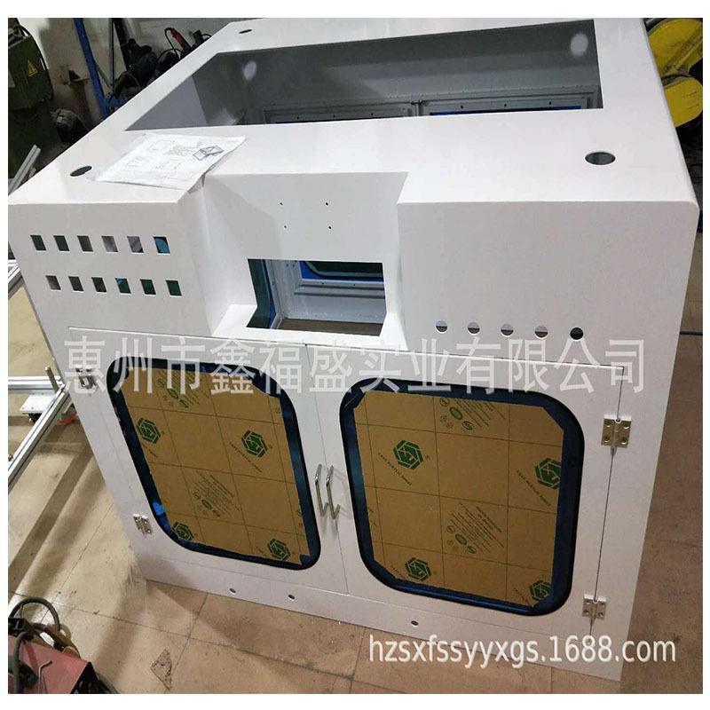 厂家加工烤漆做工优良自动化烤漆机架铝合金机架防护罩防护网