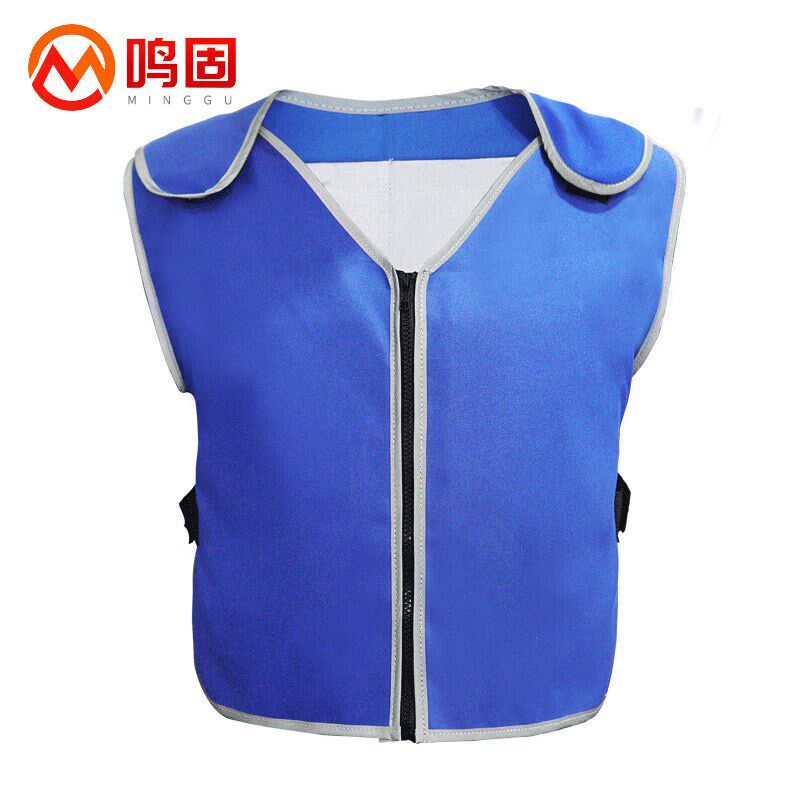 鸣固降温背心冰镇冰服背心夏季避暑防暑工作服送20个冰袋+6个气泡