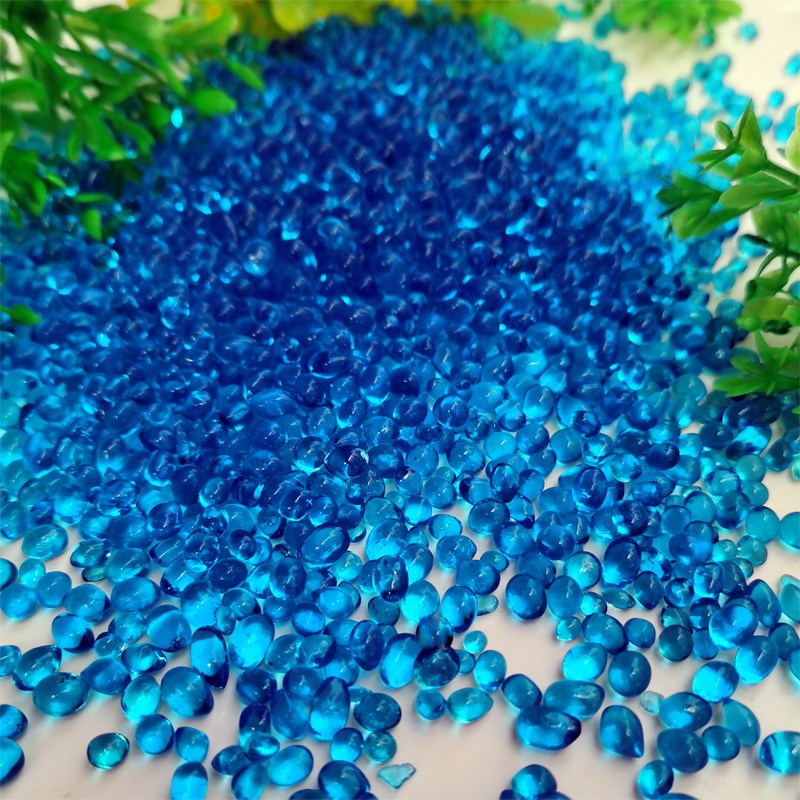 鱼缸造景装饰底砂l海蓝沙玻璃沙蓝色彩珠水族箱造景底沙水草造景