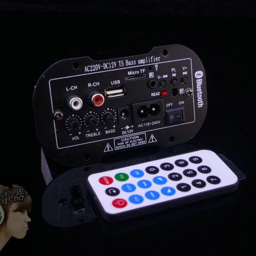 不带蓝牙插卡炮芯板12V伏低音炮功放板带220V电源12V4寸5寸6寸