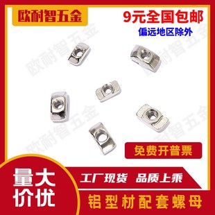 304不锈钢T型螺母 不锈钢铝型材304T型螺母 不锈钢304T型船型螺母