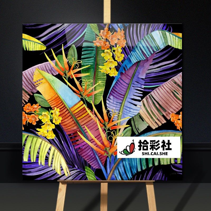 浴室瓷砖拼花微晶j石背景墙大花砖釉面微晶石墙砖600x600艺术墙面