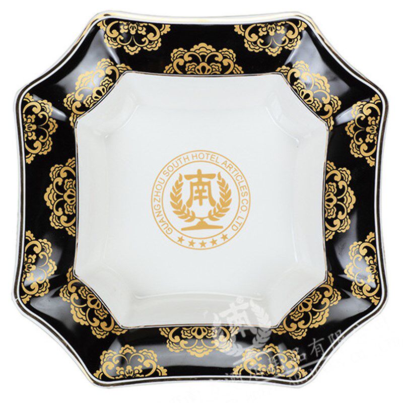 酒店垃圾桶上方陶瓷盆座地烟x灰桶带盆灭烟盆石米盆玻璃盆烟缸痰