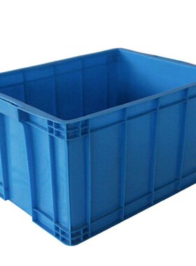 筑采周转箱长方形塑料箱物流箱整理箱塑胶箱箱外755OX560X400蓝色