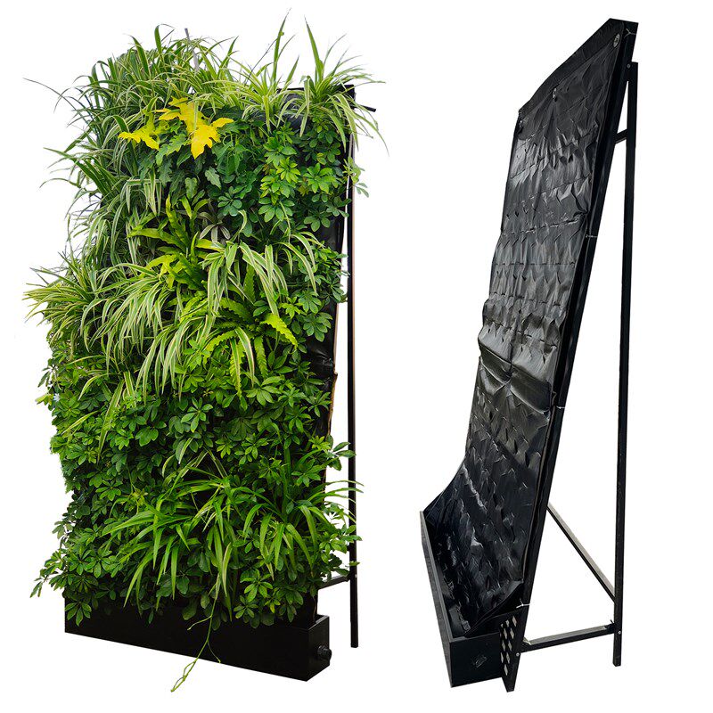 真植物墙安装施工极简绿植背景墙移动屏风隔断Q花架立体种菜种植