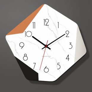 静音装 钟表挂钟客厅2024新款 饰时钟挂墙创意简约现代家用艺术挂表