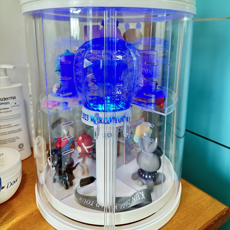 应援棒展示盒压克力收纳盒演唱会萤光棒手举O牌手腕灯保护盒透明