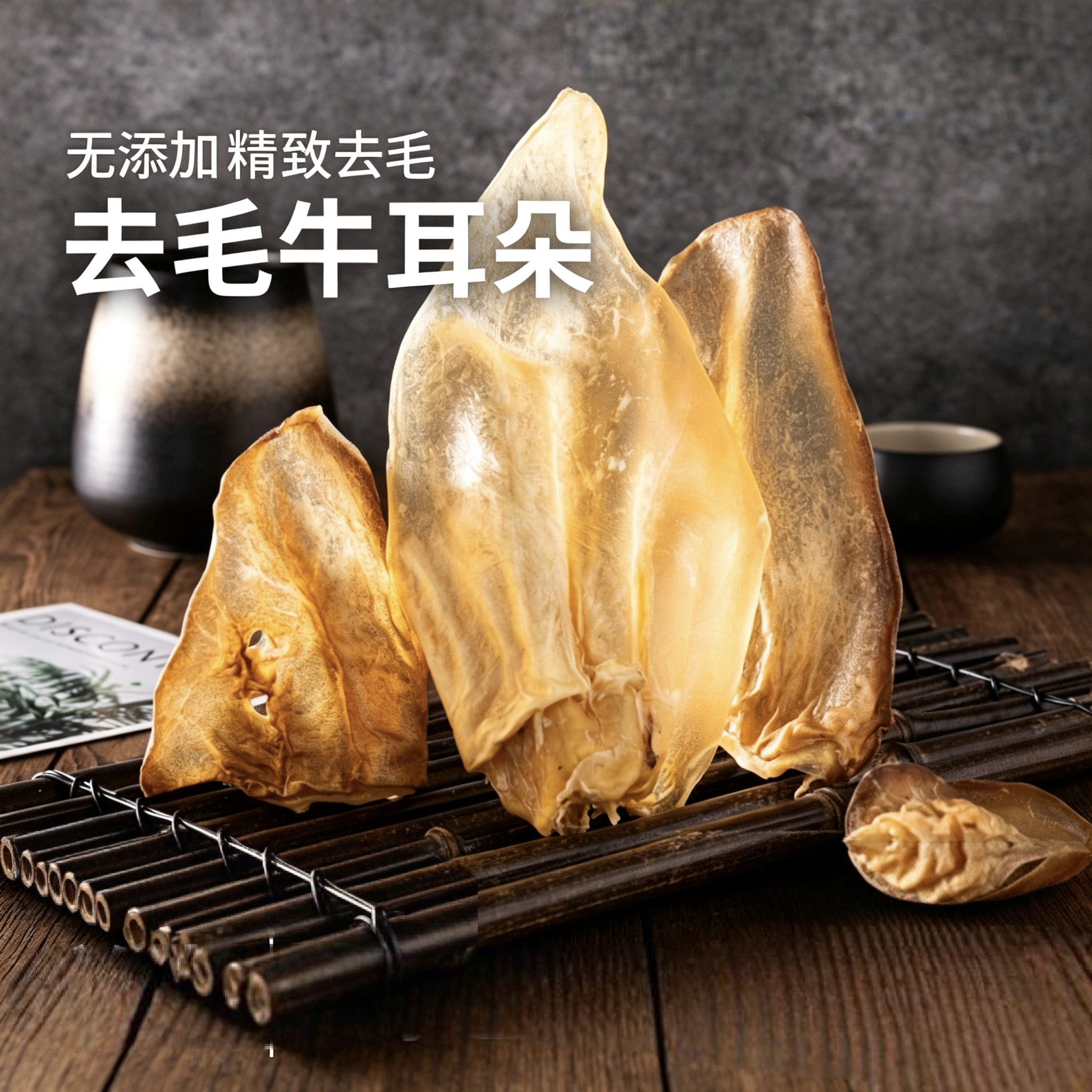 牛耳大零食磨牙宠物狗训练耳朵