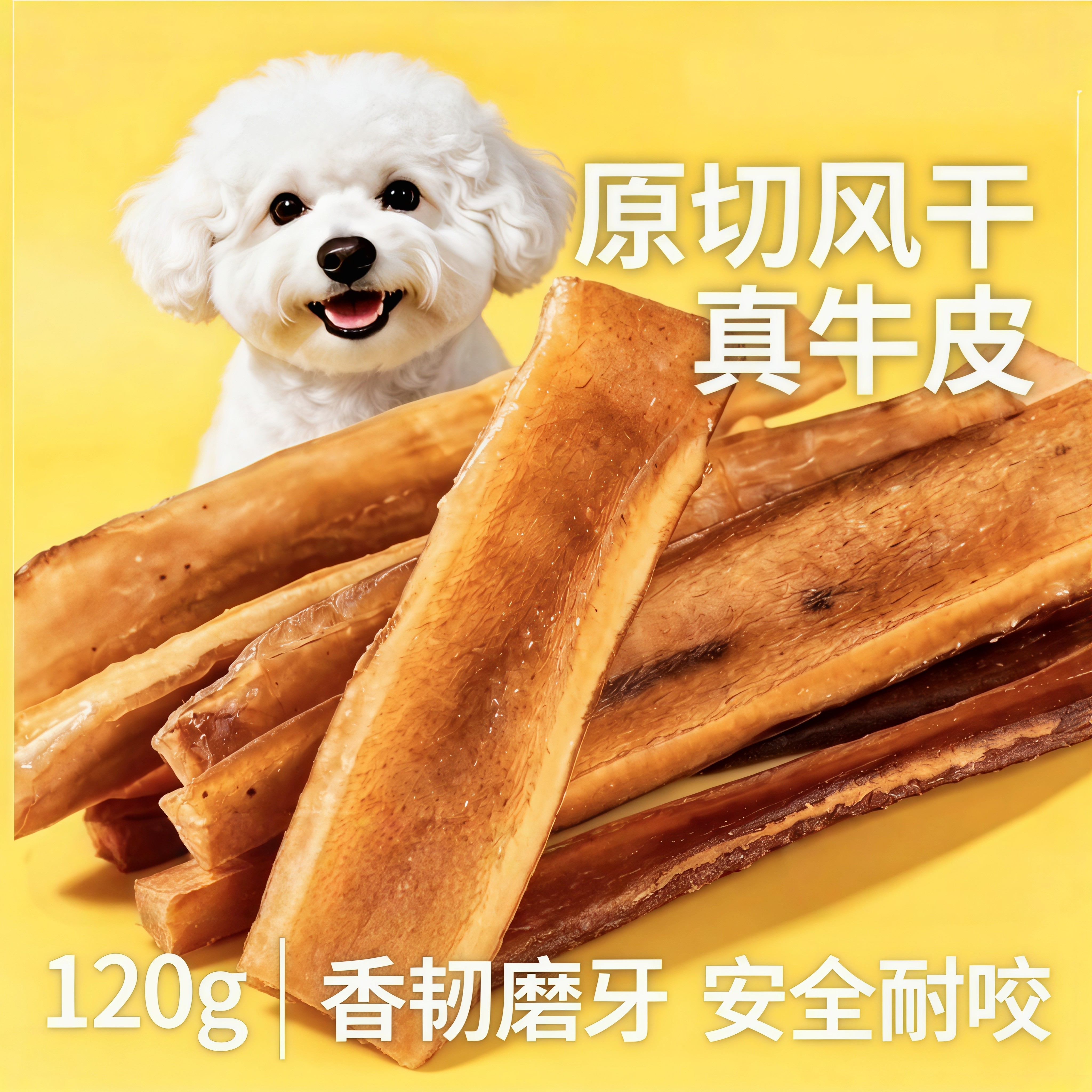 棒洁齿牛皮磨牙宠物大型犬牛皮
