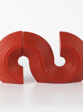 GDM简约S现抽象艺术型装饰摆客厅样件板房代博古架卧室书房书挡饰