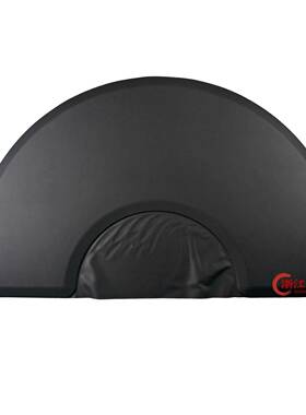 防00082PU90x15半0x18.cm理发椅垫抗疲劳沙龙垫滑耐用黑色圆形