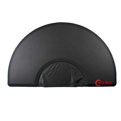 防00082PU90x15半0x18.cm理发椅垫抗疲劳沙龙垫滑耐用黑色圆形