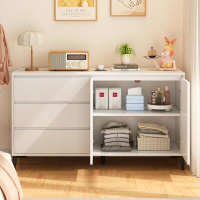 斗简柜墙客厅靠储物柜柜卧室置物柜约现代收纳柜抽屉床尾柜三9904