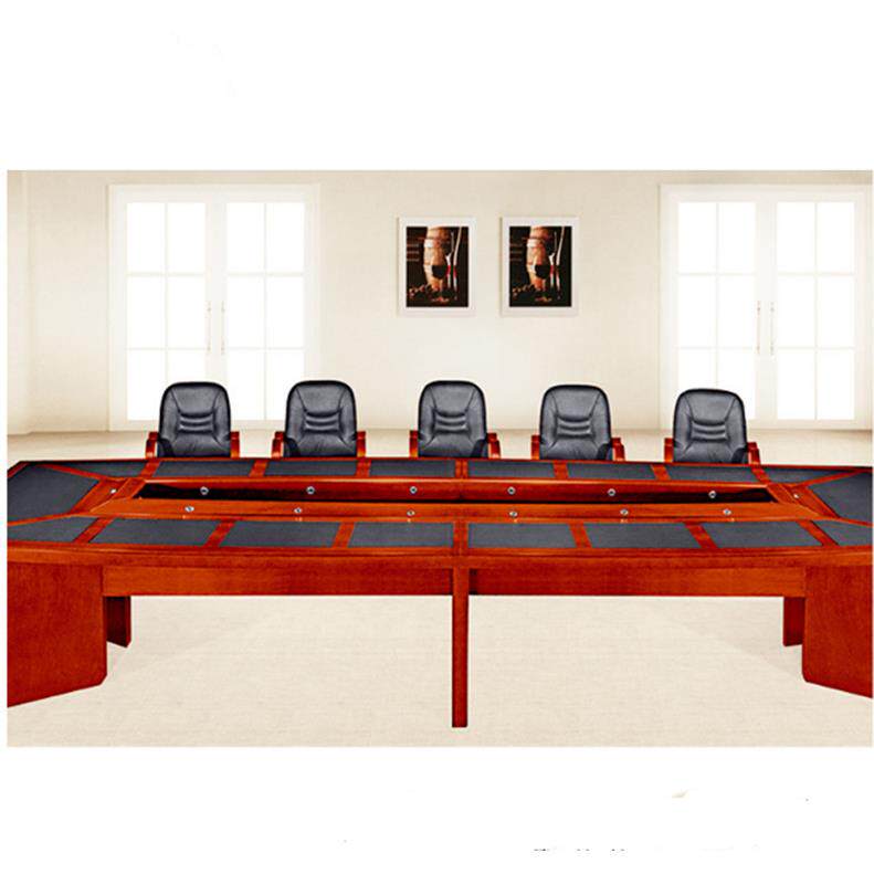 厂家直销办公家具大型会议桌H-08会议实木商室务会办公议台桌椅组