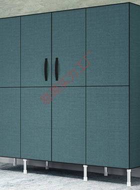 新款布ISS简组装衣双柜卧室人艺易收纳柜实用布衣柜钢管加粗加固