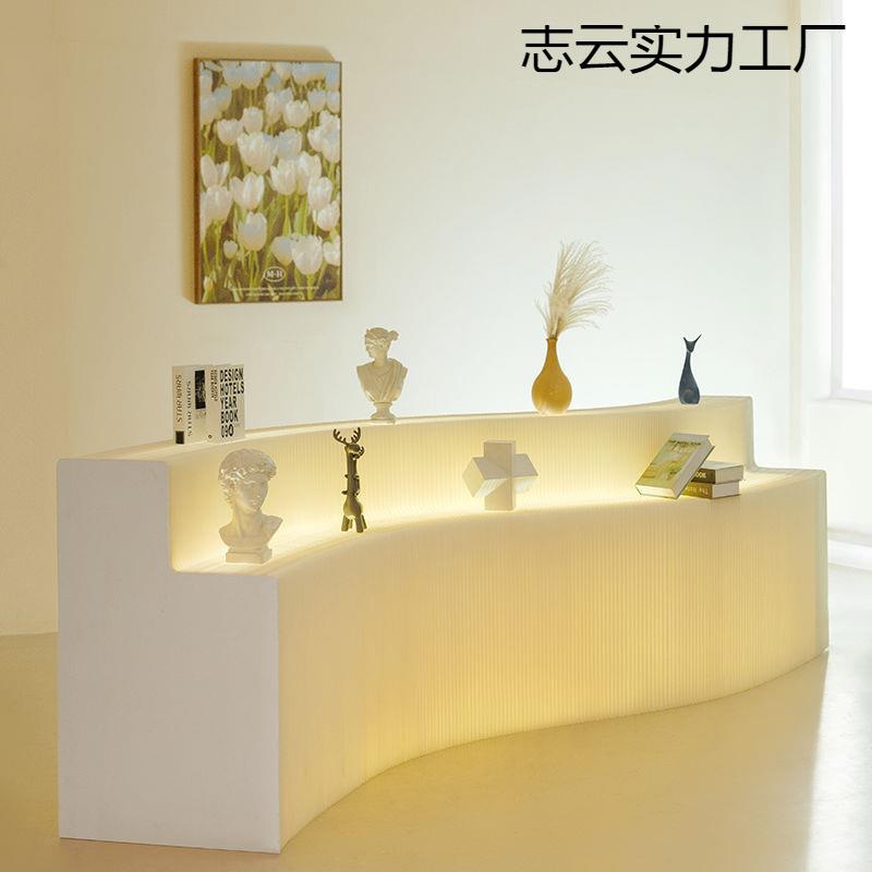 多功能场长条中商品展示示台491商橱窗落地陈列展示架纸岛质折叠