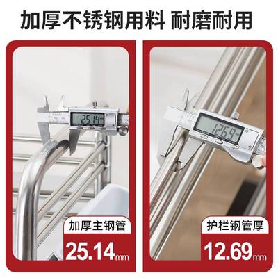 304不锈钢手推车小推车多层抢救车宠物护理车专用多功能工具车