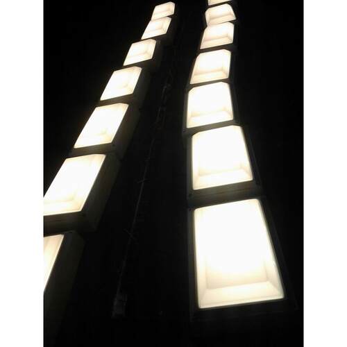 LED户外防潮灯led室外吸顶灯10W20W长方雷达感应声光控