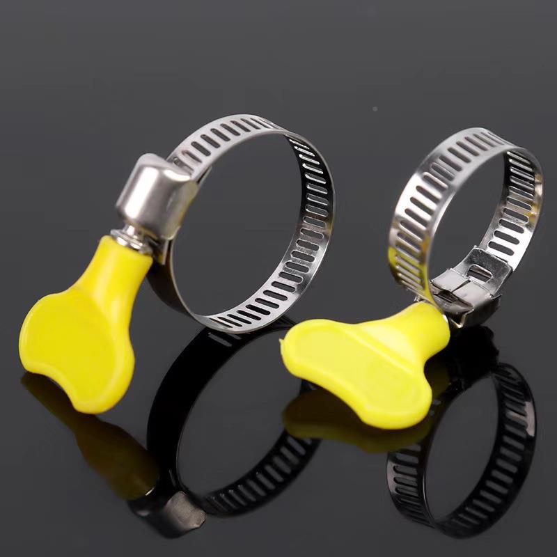 锈钢卡箍美式抱箍加厚塑料手柄卡不水管46DXG分卡箍收扣卡紧箍箍