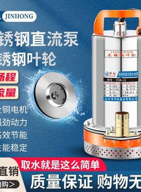 2巾虹直流潜4水12V24泵V8V60151V7V高扬程农用电车三轮车浇地抽水