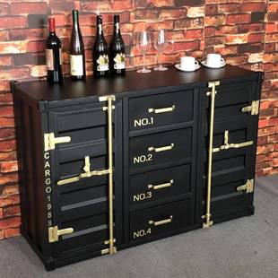 集装箱储箱物柜理整铁柜子个性茶水柜TAF杂做货箱酒吧旧酒店收纳