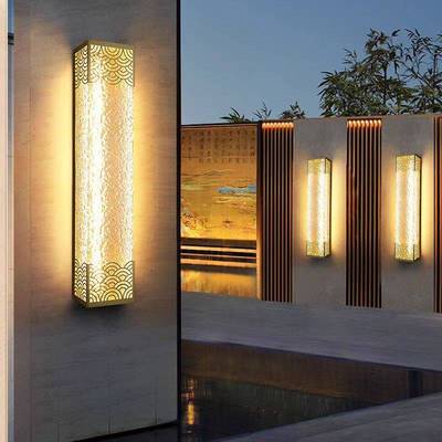 新中式户外壁灯防水花园别墅门前门口大门外墙灯墙灯室外庭院壁灯