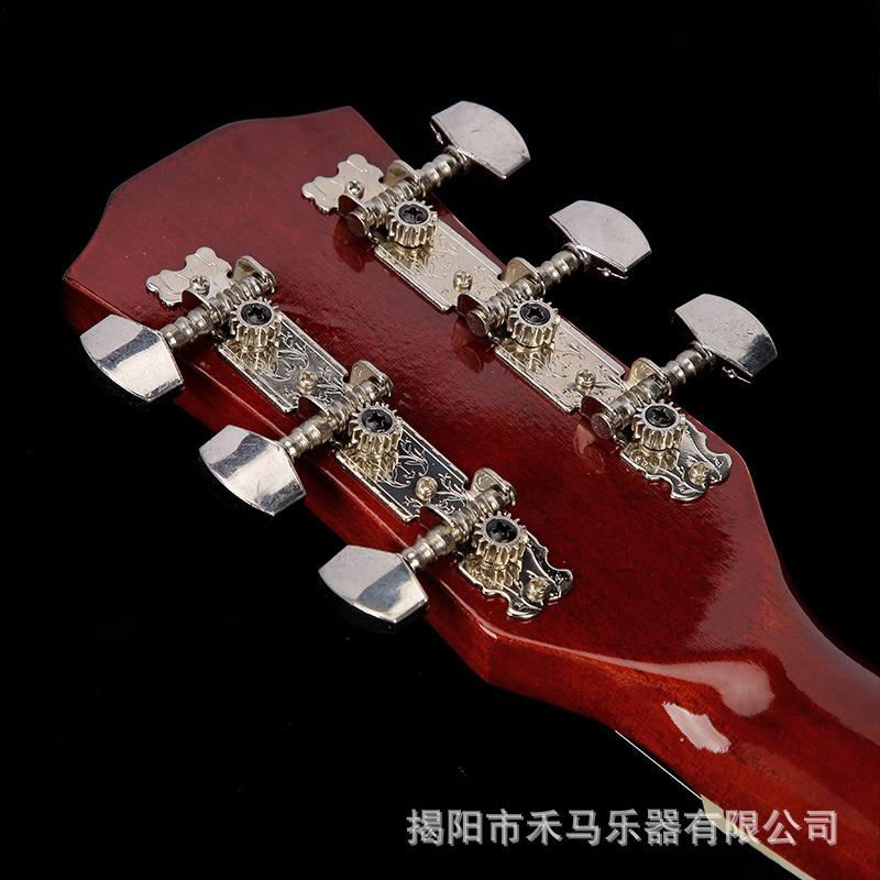 民谣吉8他3寸练习琴镶全椴木边边缺角木包吉他初学38HQ者入门乐器